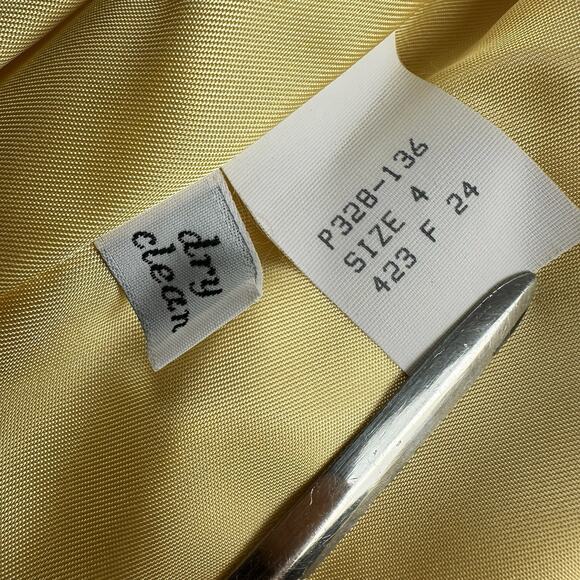 Vintage Pendleton Women’s Blazer And Pencil Skirt 100% Virgin‎ Wool Yellow Sz. 4 - Picture 13 of 16